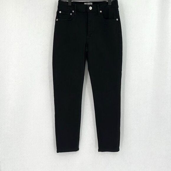 Agolde Black Cotton Blend Roxanne Super High Rise Skinny Leg Jeans Size 28 - Picture 2 of 11